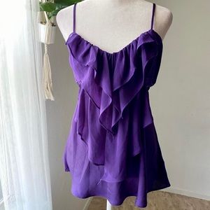Vintage Forever21 purple ruffle tank